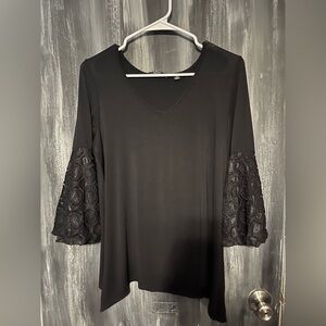 gnw women flutter sleeve shirt medium